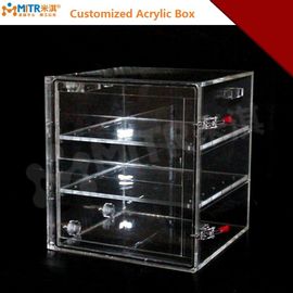 Dactylographiez un meuble de rangement de boîte à gants de laboratoire avec la porte d'accès total de 3 supports du côté de boîte