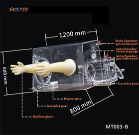 Boîte à gants UV clair comme de l'eau de roche de laboratoire de résistance pour l'essai de matériaux électrique Mt003-B