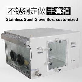 Boîte à gants faite sur commande de vide d'acier inoxydable avec la fenêtre de verre trempé