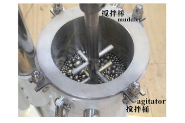 Machine remuée verticale de broyeur à boulets de laboratoire avec le pot d'acier inoxydable