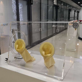Boîte à gants d'isolement de laboratoire, boîte à gants portative à pleine vue pour le dispositif d'enduction de rotation