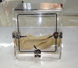 Boîte à gants portative de laboratoire de chambre d'essai avec la purge de gaz inerte de largeur de 40mm