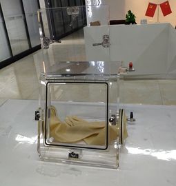 Boîte à gants portative de laboratoire de chambre d'essai avec la purge de gaz inerte de largeur de 40mm