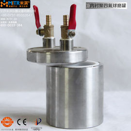 Pot de meulage de moulin de cuvette de boule de vide de PTFE pots de téflon de broyeur à boulets de 0,1 litres