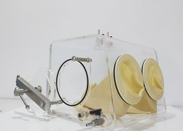 Boîte à gants à pleine vue de petite taille de laboratoire avec de l'azote/argon/hélium