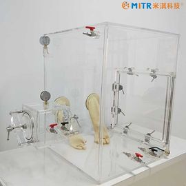 Mini boîte à gants de vide d'acrylique et de plexiglass adaptée aux besoins du client pour la recherche de laboratoire