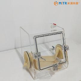 Boîte à gants de laboratoire de structure témoin avec la chambre d'expérience de l'atmosphère inerte