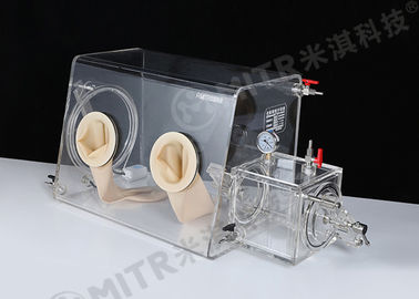 Mini boîte à gants de laboratoire avec les gaz inertes et le vide vers le bas à -0.1MPA dans la boîte de transport