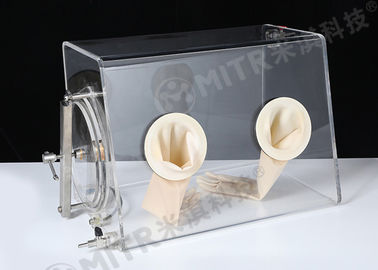 Chambre durable de petite taille de boîte à gants/isolant de laboratoire de vide avec les gaz inertes