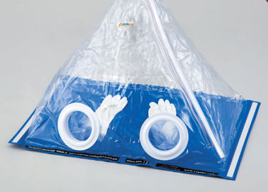 Conception durable commode de gaz inerte d'utilisation de chambre de Plasitc de sac de gant de laboratoire